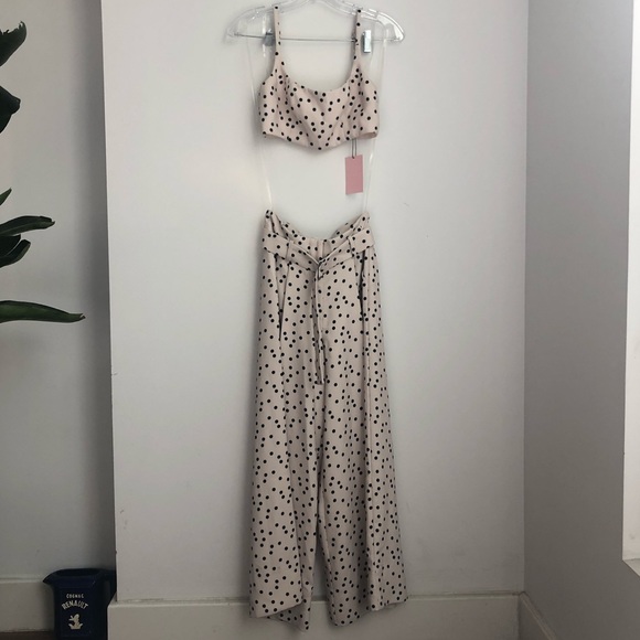 Fame and Partners Pants - Fame and Partners Two-Piece Crop Top & Pants Set